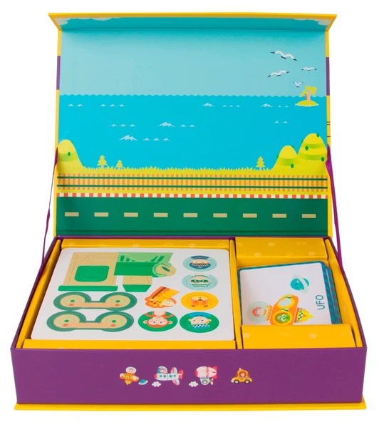 Classic World Ahşap Mıknatıslı Oyun Seti Taşıtlar - Resim 3