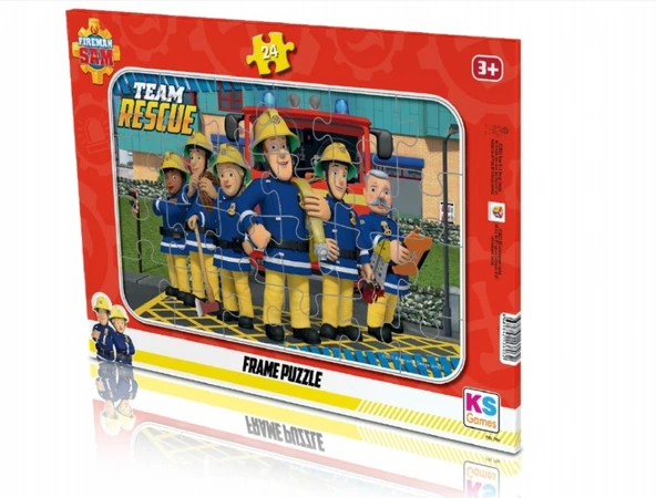 KS Puzzle 24 Parça Fireman Sam Frame Puzzle ürün görseli 1