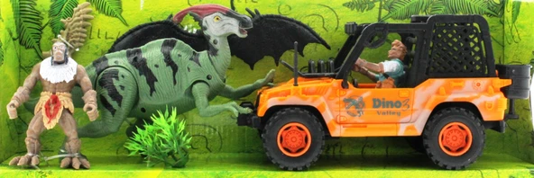Dinozor Avcısı Jeepli Oyun Seti ürün görseli 1