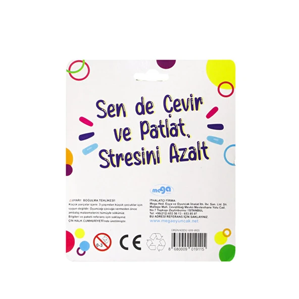 Pop İt Renkli Stres Çarkı - Resim 2