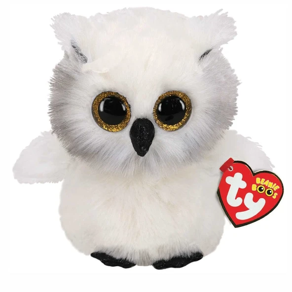 TY Beanie Boos Peluş Kar Baykuşu-Austin 15 cm ürün görseli 1
