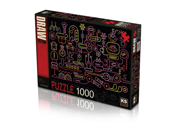 KS Puzzle 1000 Parça Robot Workshop Robot Atölyesi ürün görseli 1