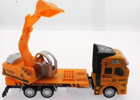 Die Cast Çek Bırak Sarı Kepçe - Resim 2