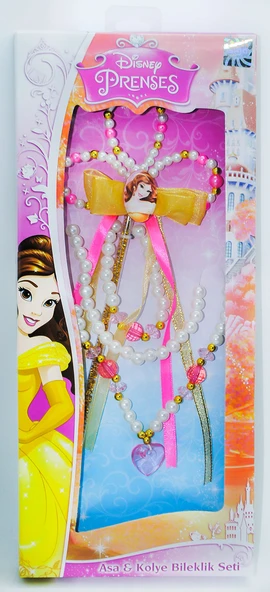 Disney Prenses Belle Asa-Kolye-Bileklik Seti ürün görseli 1