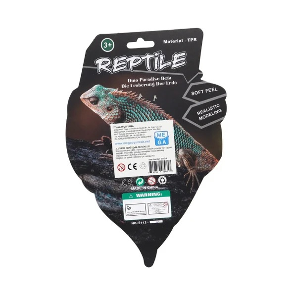 Strech Yeşil Leopar Desenli Kertenkele - Resim 3