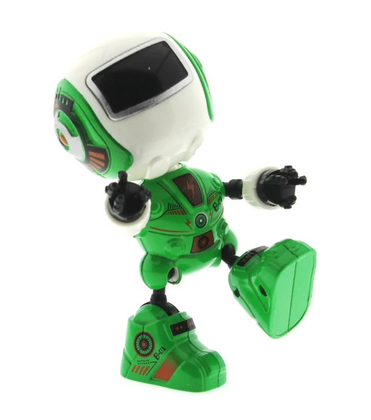 Dekoratif Sesli Işıklı Mini Sevimli Yeşil Robot ürün görseli 1