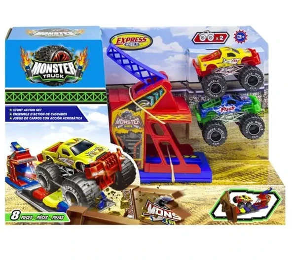 Express Wheels Die Cast Metal Araçlı Fırlatma Rampası ürün görseli 1