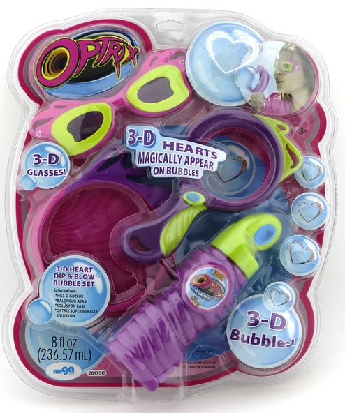 Optrix 3D Bubbles Set Kalp Efektli 20175 D ürün görseli 1