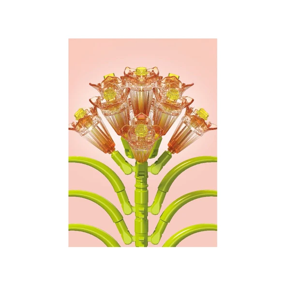 Building Block Flower 141 Parça Clivia - Resim 4