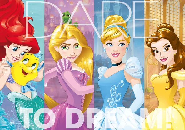 KS Puzzle 100 Parça Disney Prensesler - Resim 2