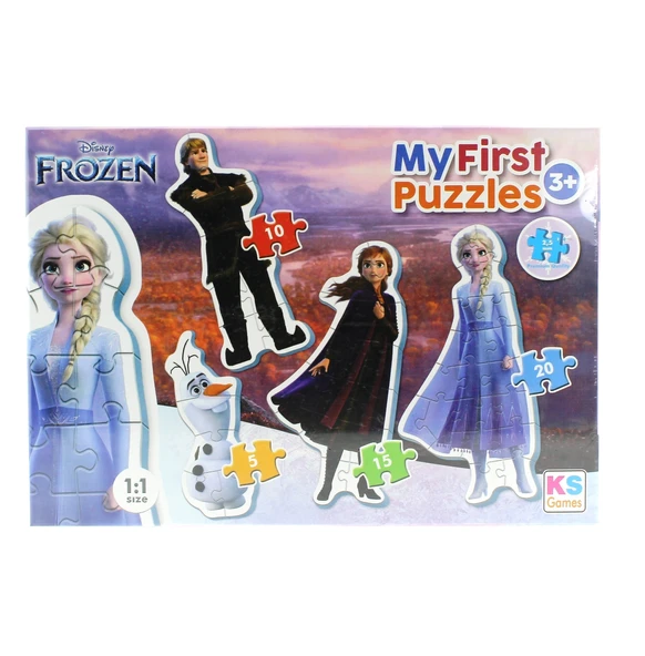 KS Baby Puzzle Frozen My First Puzzle 4 in 1 Çerçevesiz ürün görseli 1
