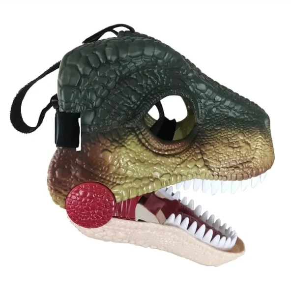 Sesli ve Hareketli Raptor Maskesi - Resim 5