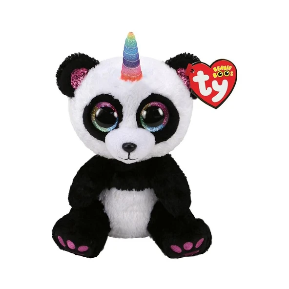 TY Beanie Boos Boynuzlu Panda-Paris 15 cm ürün görseli 1