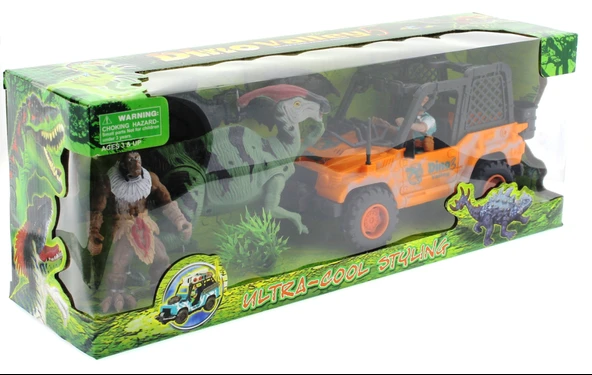 Dinozor Avcısı Jeepli Oyun Seti - Resim 3