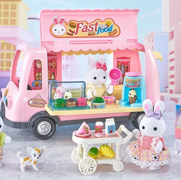 Bay Dreamy Mini Tavşan Fast Food Tatlı Karavanı Oyun Seti ürün görseli 1