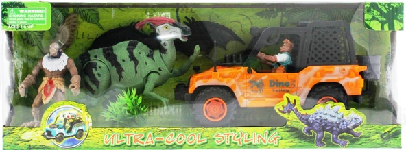 Dinozor Avcısı Jeepli Oyun Seti - Resim 4