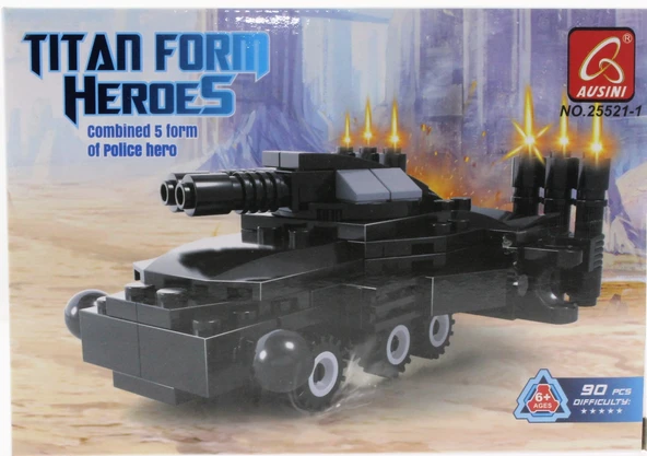 Ausini 90 Parça Titan Polis Lazer Panzer 25521-1 ürün görseli 1