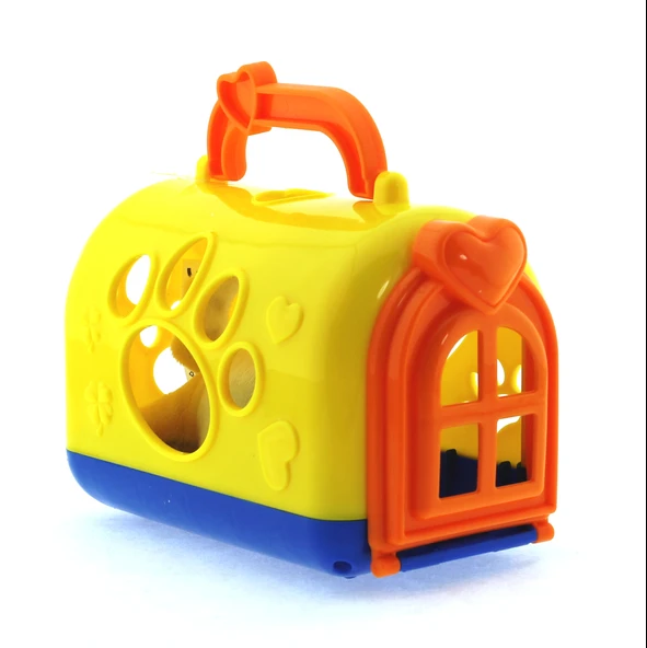 Taşıma Çantalı Peluş Sarı Yavru Köpek - Resim 4