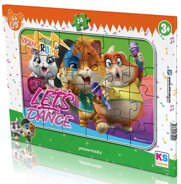KS Puzzle 24 Parça 44 Cat Frame Puzzle ürün görseli 1