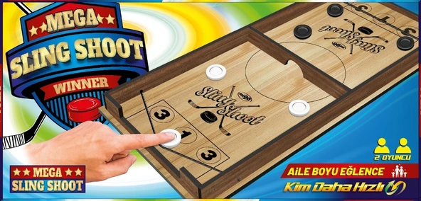Sling Shoot Ahşap Masa Oyunu ürün görseli 1