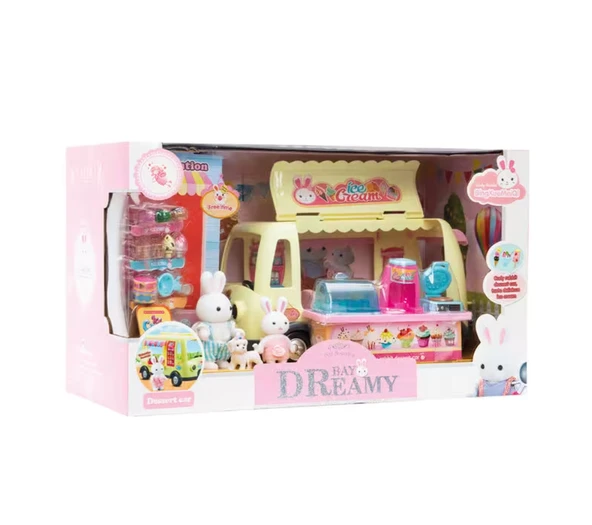 Bay Dreamy Mini Tavşan Dondurma Karavanı Oyun Seti ürün görseli 1