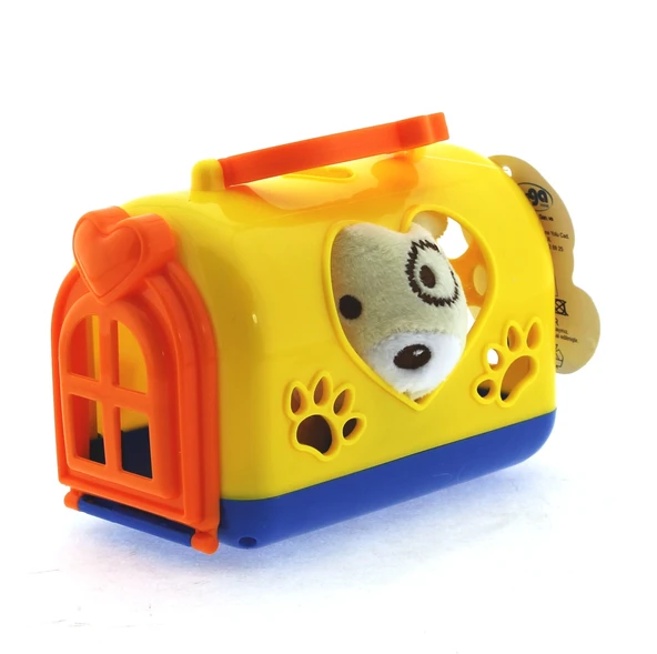 Taşıma Çantalı Peluş Sarı Yavru Köpek - Resim 2