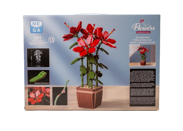 Building Block Flower 618 Parça Orman Gülü - Resim 5