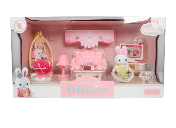 Bay Dreamy Mini Tavşan Televizyonlu Salon Oyun Seti ürün görseli 1