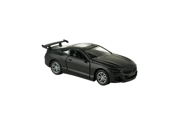 Die Cast Metal Sesli ve Işıklı Çek Bırak Siyah Yarış Arabası ürün görseli 1