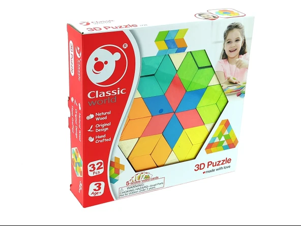 Classic World Ahşap 3D Puzzle - Resim 5