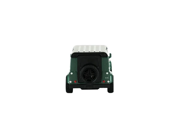 Die Cast Metal Çek Bırak Yeşil Jip - Resim 3