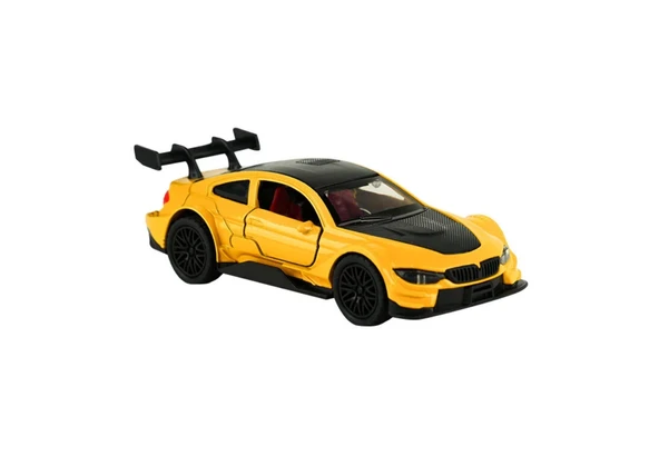 Die Cast Metal Çek Bırak Turuncu Yarış Arabası ürün görseli 1