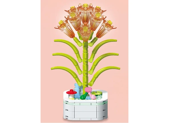 Building Block Flower 141 Parça Clivia - Resim 5