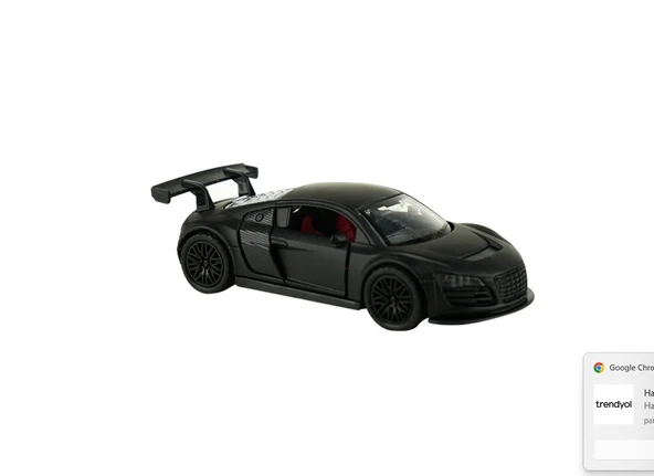 Die Cast Metal Çek Bırak Siyah Spor Araba ürün görseli 1