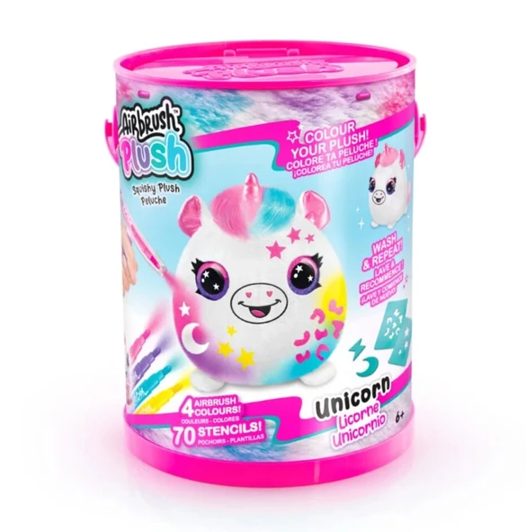 Airbrush Plush Neon Boyanıp Yıkanabilen Peluş Unicorn ürün görseli 1