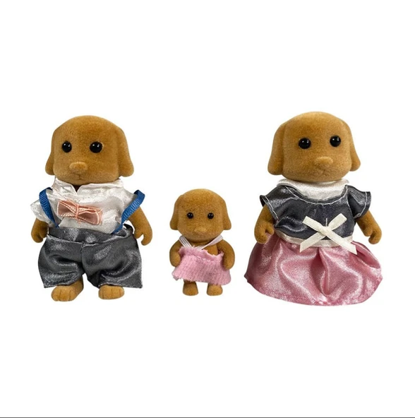 Bay Dreamy 3 lü Köpek Ailesi Figür Seti - Resim 2