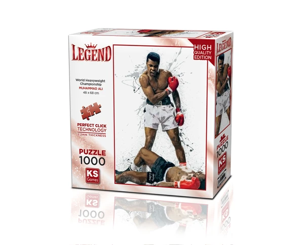 KS Puzzle 1000 Parça Legend World Heavyweight Championship Muhammed Ali ürün görseli 1
