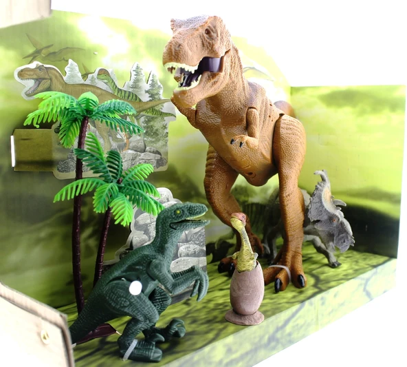 4lü sesli dinozor  oyun seti - Resim 2