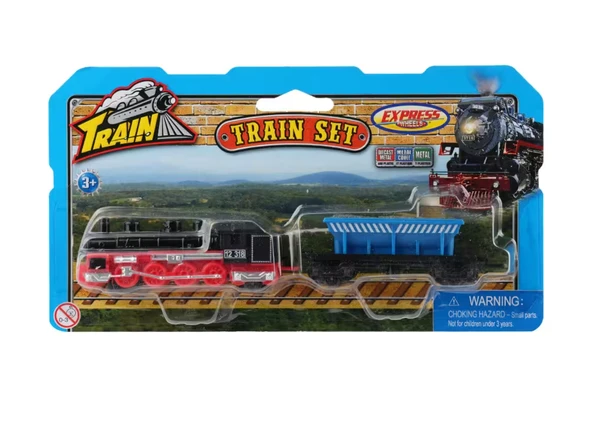 Express Wheels Die Cast Metal Kömür Taşıyan Tren ürün görseli 1