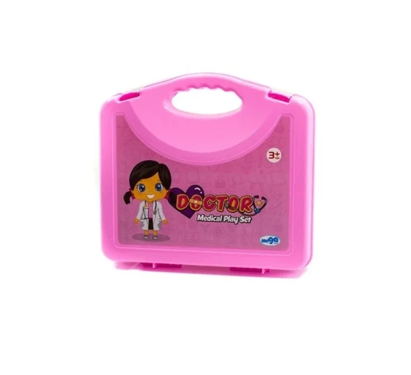 Pembe Açık Çantalı Doktor Seti - Resim 2