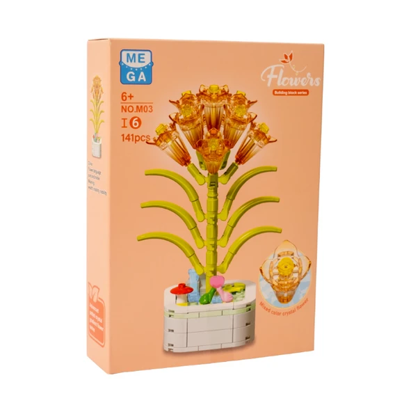 Building Block Flower 141 Parça Clivia - Resim 3