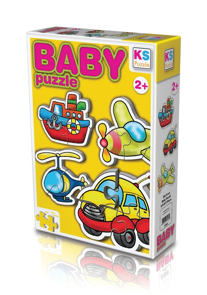 KS  Baby Puzzle 4 in1 Ulaşım / Transportation ürün görseli 1