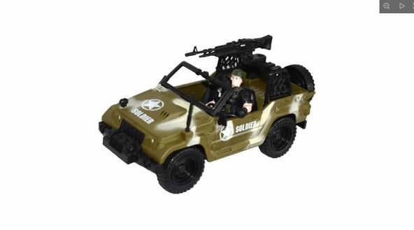 Combat Force Figür ve Askeri Jeep - Resim 2
