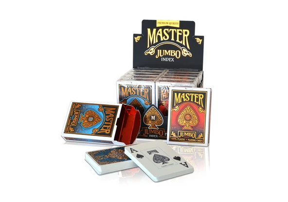 KS Games Master Jumbo İndex Plastik Oyun Kağıdı Mavi ürün görseli 1