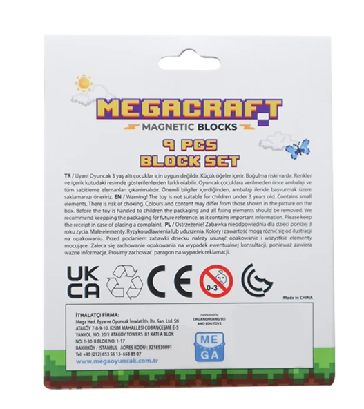 Megacraft 9 Parça Çiçekli Yaprak Çimen Blok - Resim 4