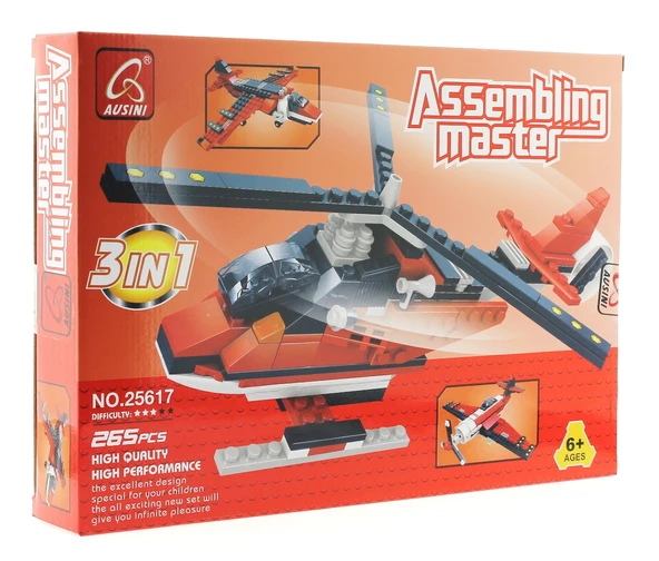 Ausini Assembling Master 3 in 1 265 Parça Hava Araçları Seti - Resim 3
