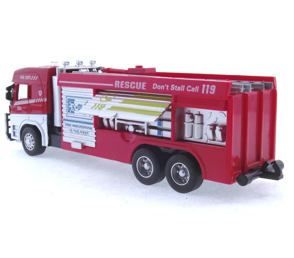 Die Cast Model Çek Bırak Merdivenli İtfaiye Kamyonu - Resim 2