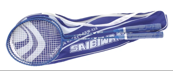 Çantalı Mavi Badminton Raket Seti - Resim 2