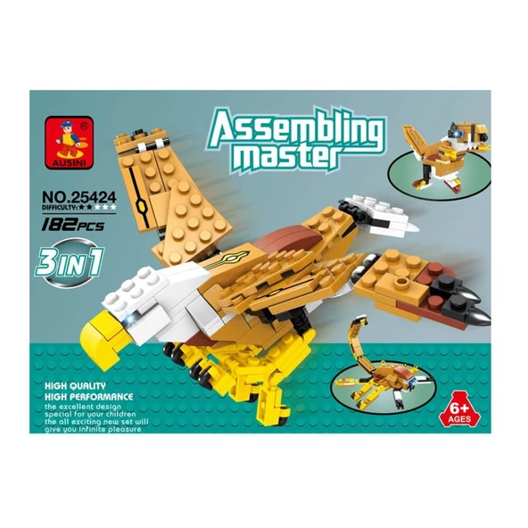 Ausini Assembling Master 3 in 1 182 Parça Dönüşen Kartal ürün görseli 1
