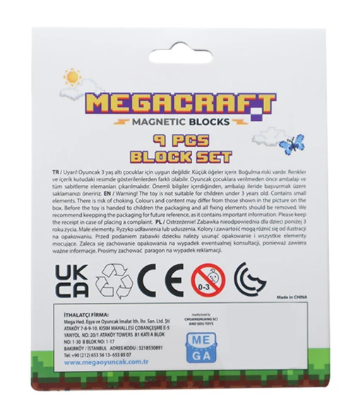 Megacraft 9 Parça Tuğla Blok - Resim 4